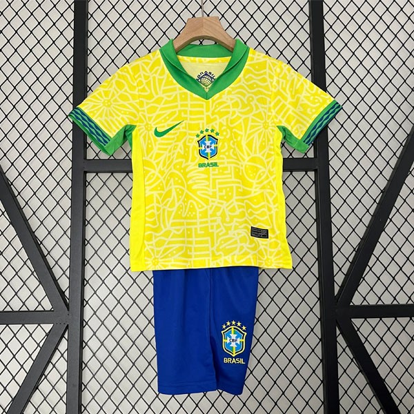 Camiseta Brasil Primera equipo Niño 2024